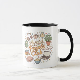Avoid People Club Cosy Introvert Vibes Mug