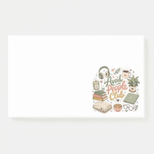 Avoid People Club Cosy Introvert Vibes Post-it Notes