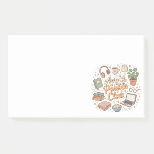 Avoid People Club Cosy Introvert Vibes Post-it Notes