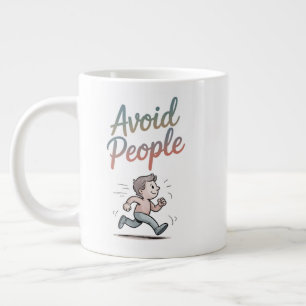 Avoid People Large Coffee Mug