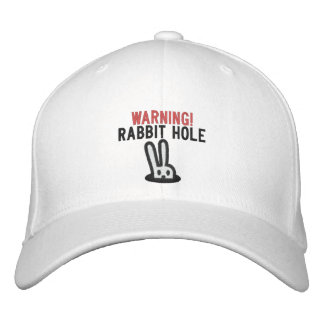 Avoid the Rabbit Hole Embroidered Hat