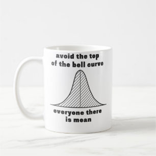 Avoid The Top Of The Bell Curve Everyone There Is Coffee Mug