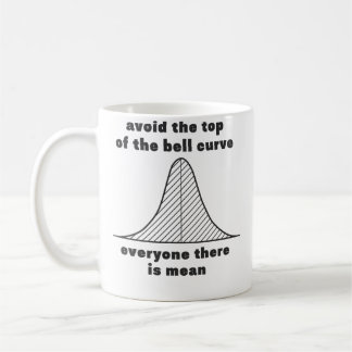 Avoid The Top Of The Bell Curve Everyone There Is  Coffee Mug