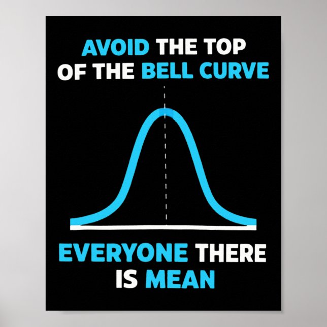 Avoid The Top Of The Bell Curve Everyone There Is  Poster (Front)