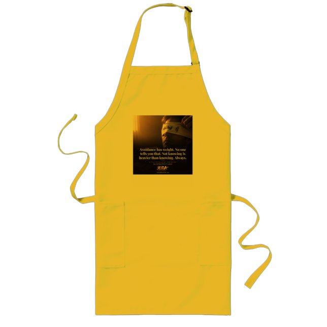 Avoidance Has Weight Book Quote Long Apron (Front)