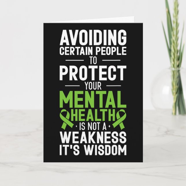 Avoiding Certain People To Protect Your Mental Hea Card (Front)