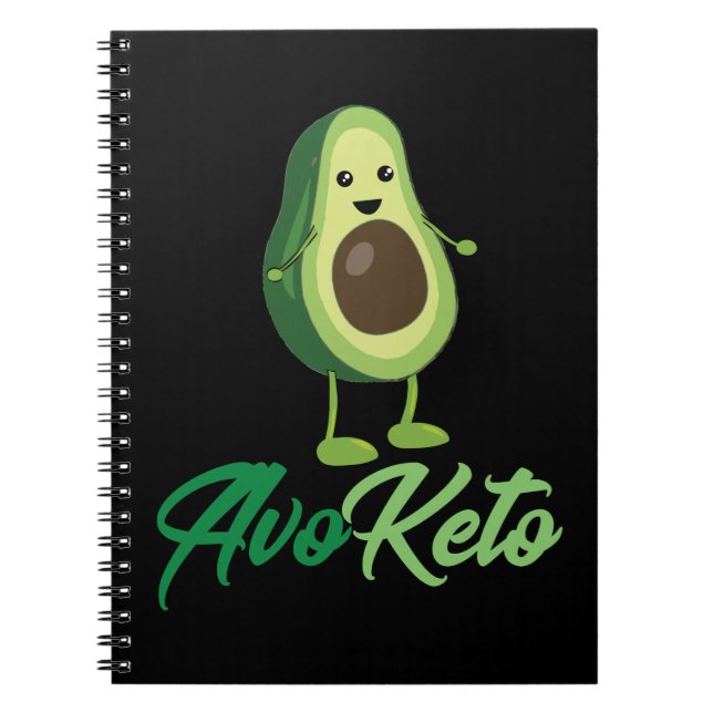 Avoketo - Funny Keto Avocado Notebook (Front)