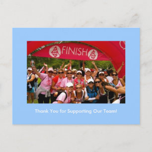 Avon 2008 Finish Line Blue Postcard