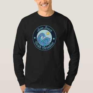 Avon Beach Nc North Carolina Souvenir Nautical Sur T-Shirt