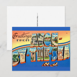 Avon By-The-Sea NJ Postcard
