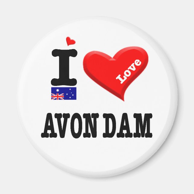 AVON DAM - I Love Magnet (Front)