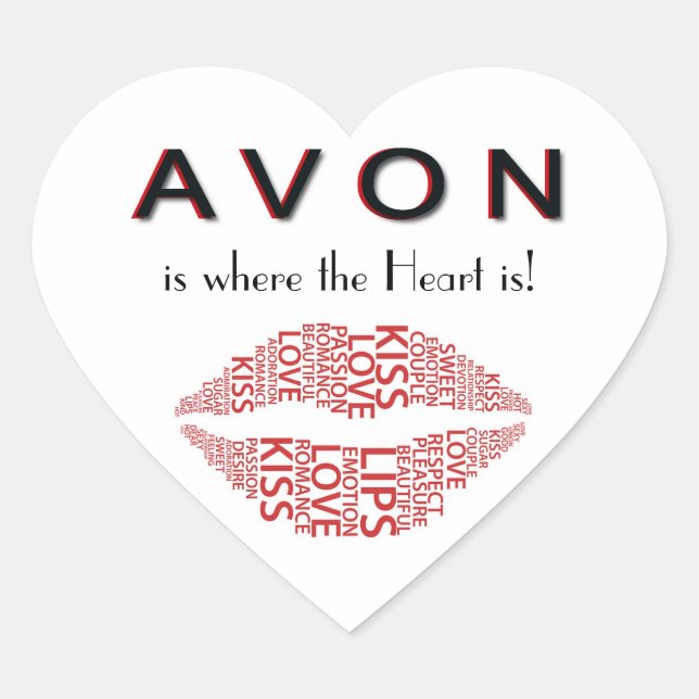 AVON Heart Sticker (Front)