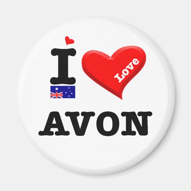 AVON - I Love Magnet (Front)