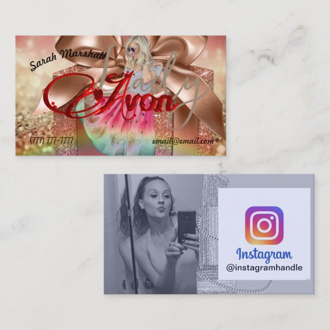Avon Lady Instagram Business Card (Front/Back)