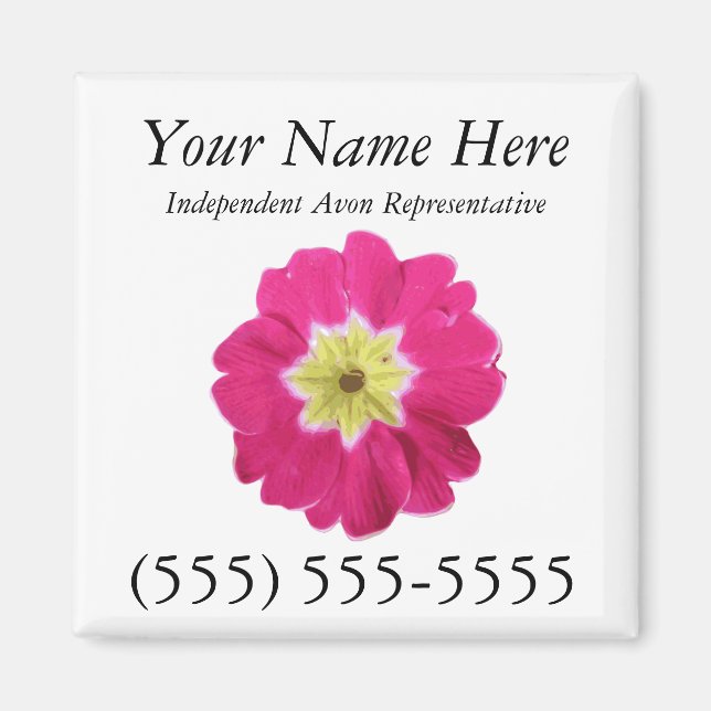 Avon Magnetic Business Card Magnet (Front)