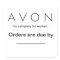 Avon Order due labels