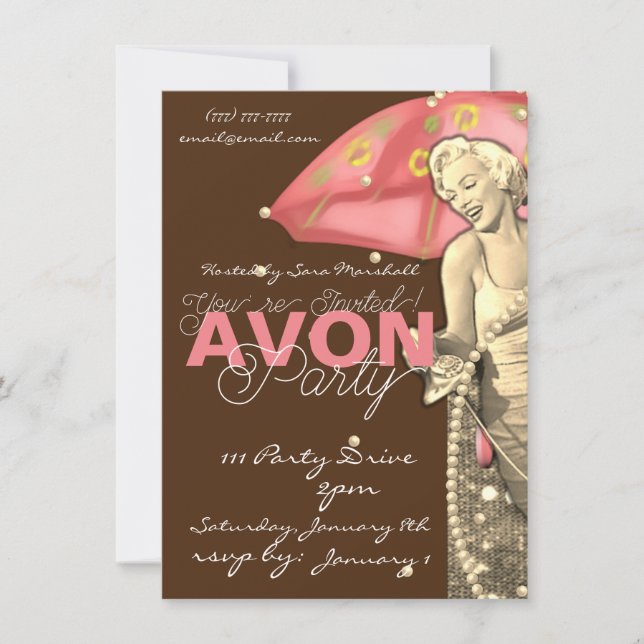 Avon Party Invitation  (Front)
