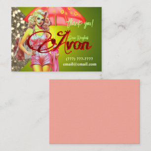 Avon Party Thank You Card