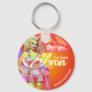 Avon Party Thank You Key Ring