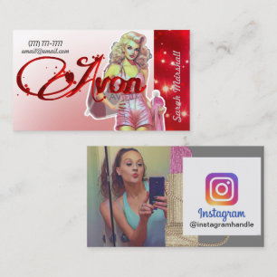 Avon Representative Instagram Business Card