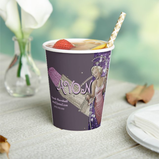 Avon Representative  Paper Cups (Insitu)