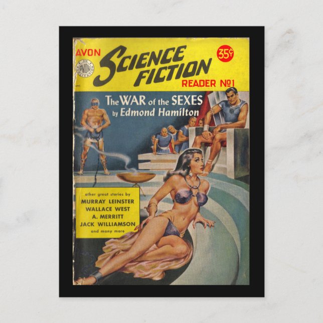 Avon Science Fiction Reader 01 (1951.Avon)_Pulp Ar Postcard (Front)