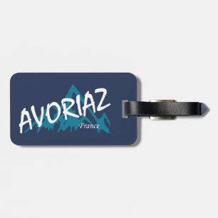 Avoriaz France Mountains Luggage Tag