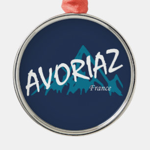 Avoriaz France Mountains Metal Ornament