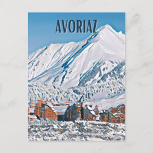 Avoriaz Ski Resort Postcard