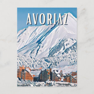 Avoriaz Ski Resort Postcard