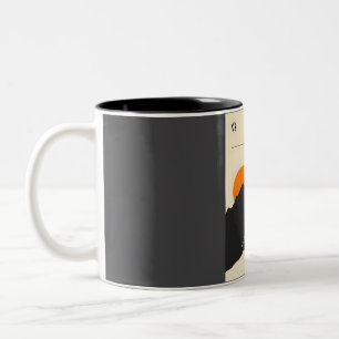 Avoriaz Skiing Minimal Vintage Travel Poster Two-Tone Coffee Mug