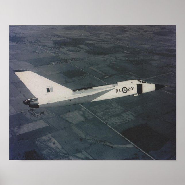 Avro Arrow- RL201 in Flight Poster (Front)