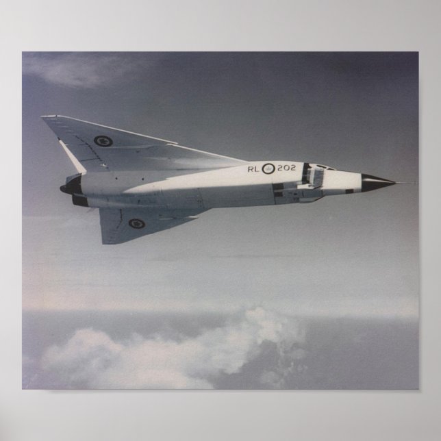 Avro Arrow- RL202 in Flight 'left pitch' Poster (Front)