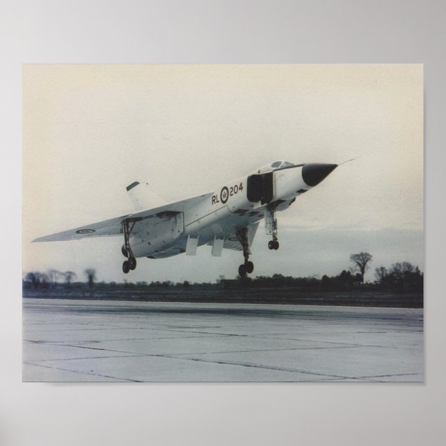 Avro Arrow- RL204 during Takeoff Poster (Front)
