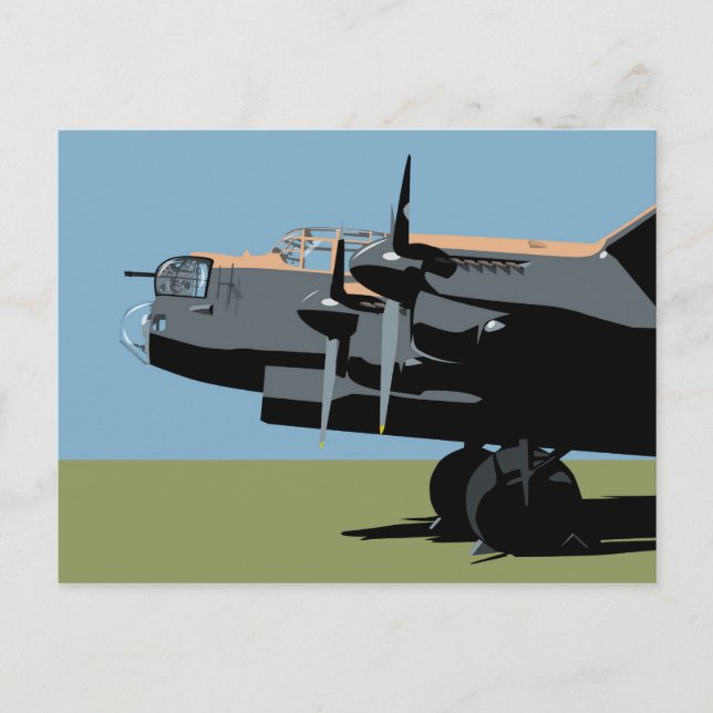 Avro Lancaster Bomber Postcard (Front)