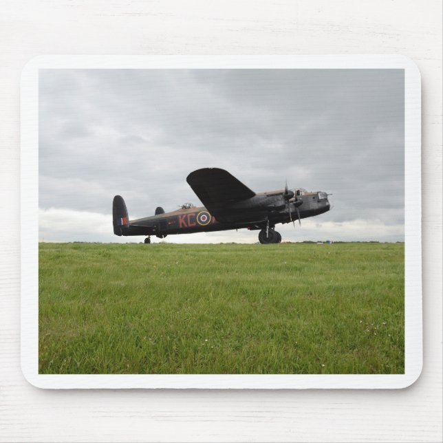 Avro Lancaster On The Field Mouse Pad (Front)