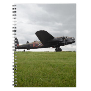 Avro Lancaster On The Field Notebook