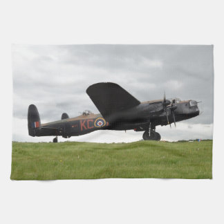 Avro Lancaster On The Field Tea Towel