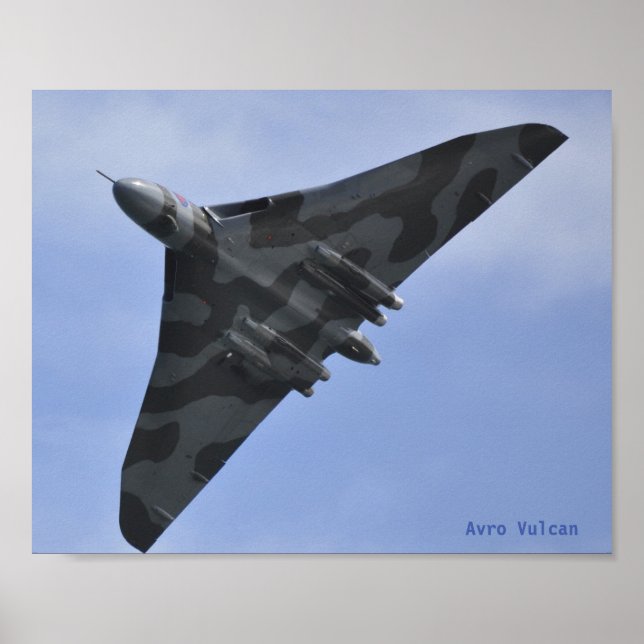 Avro Vulcan bomber poster (Front)