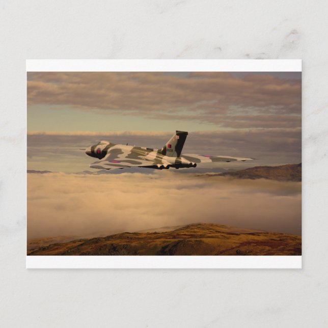 Avro Vulcan Bomber XH558 Postcard (Front)