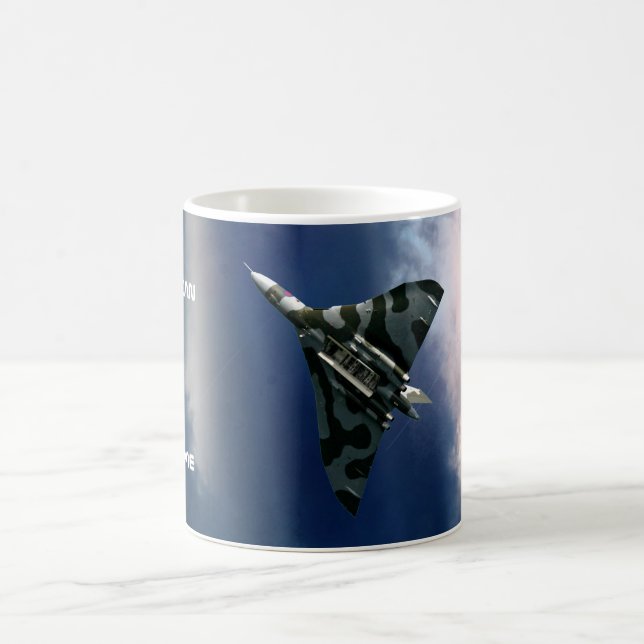 Avro Vulcan delta wing classic aircraft, your name Coffee Mug (Center)