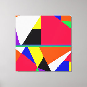 Avryl Fleur's Colourful Abstract Geometric Canvas Print