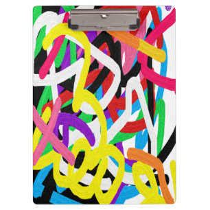 Avryl Fleur's Colourful Graffiti Doodle  Clipboard