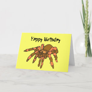 AW- Funny Spider Birthday Card