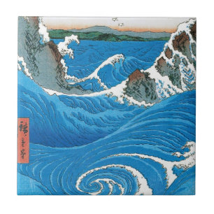 Awa Province, Naruto Whirlpools by Ando Hiroshige Tile