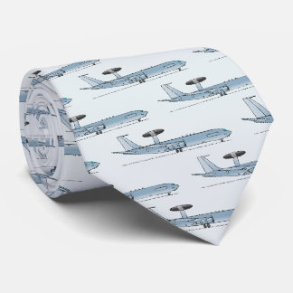 AWACS E-3 Sentry Aircraft Tie, Aviation Gift Tie