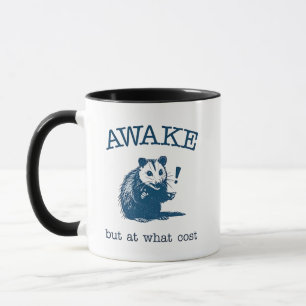 Awake But at What Coast Opposum Possum Retro Mug