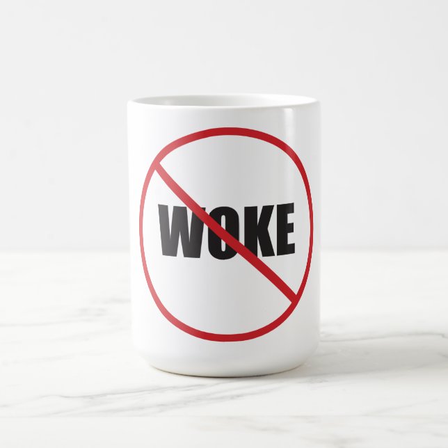Awake, Not Woke. Coffee Mug (Center)