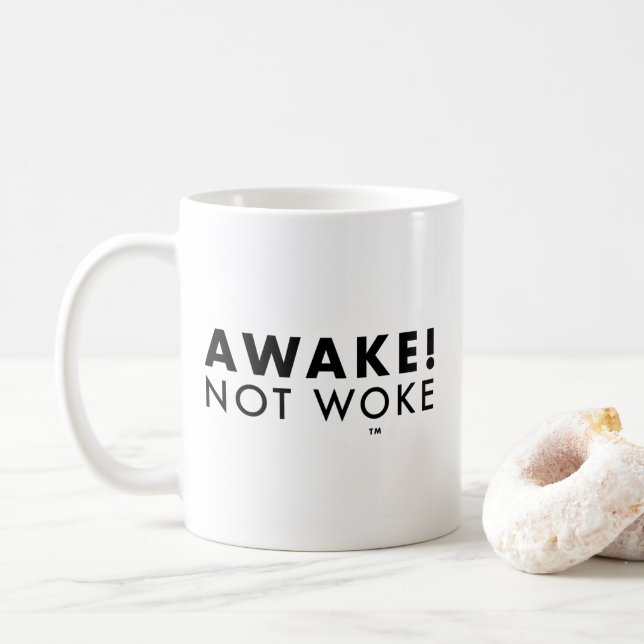 Awake! Not Woke™ LOGO Classic Mug (With Donut)