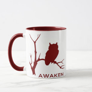 Awaken Owl Inspirational Nature Mug